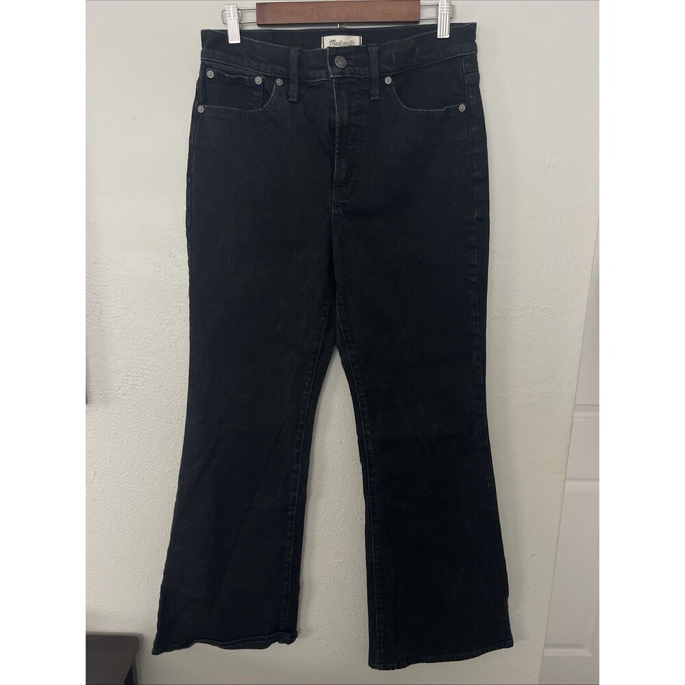 Madewell Jeans Womens 29 Black The Perfect Vintage Flare High Rise Denim